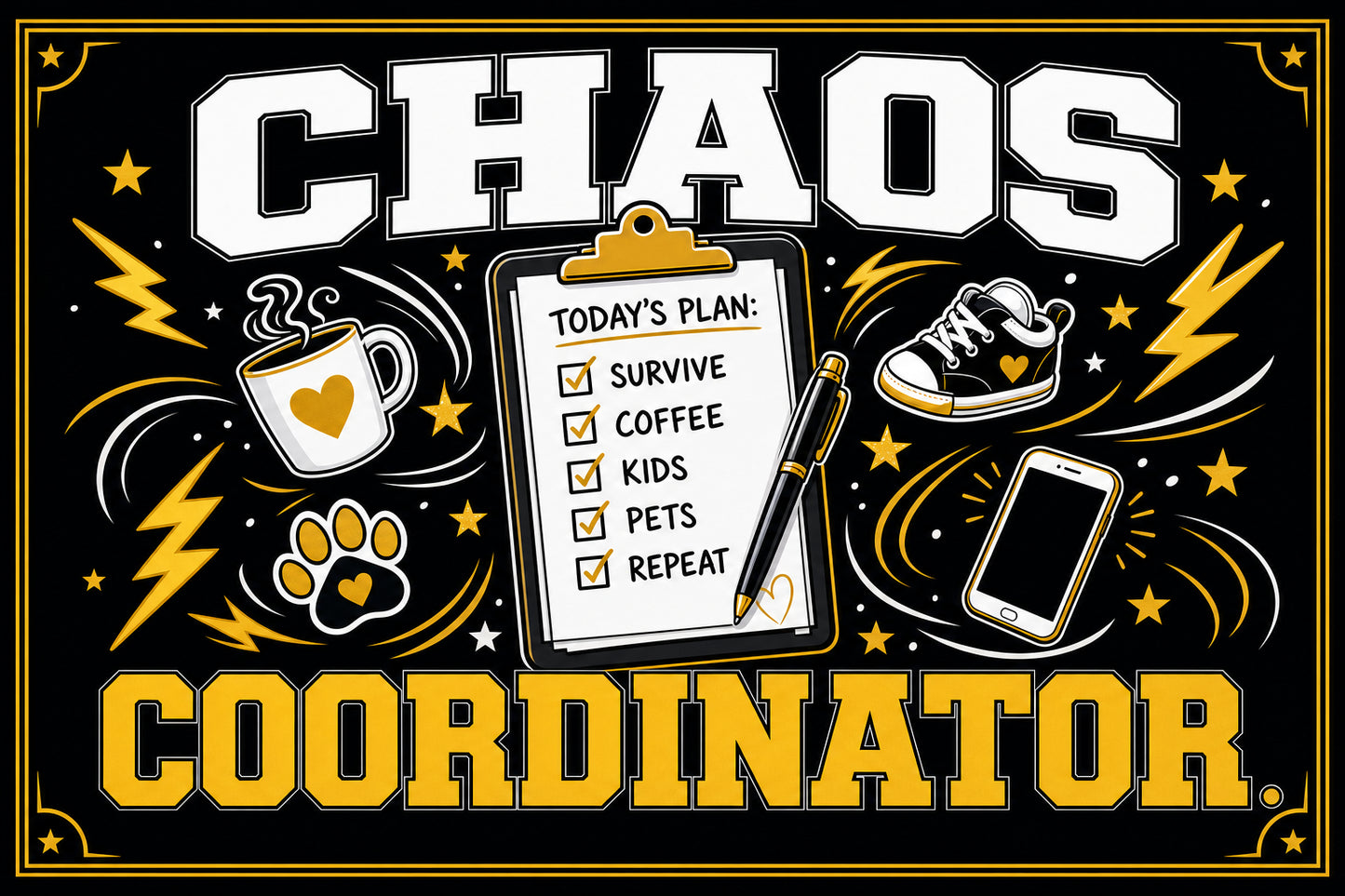 Chaos Coordinator — 3x5 Pole Flag