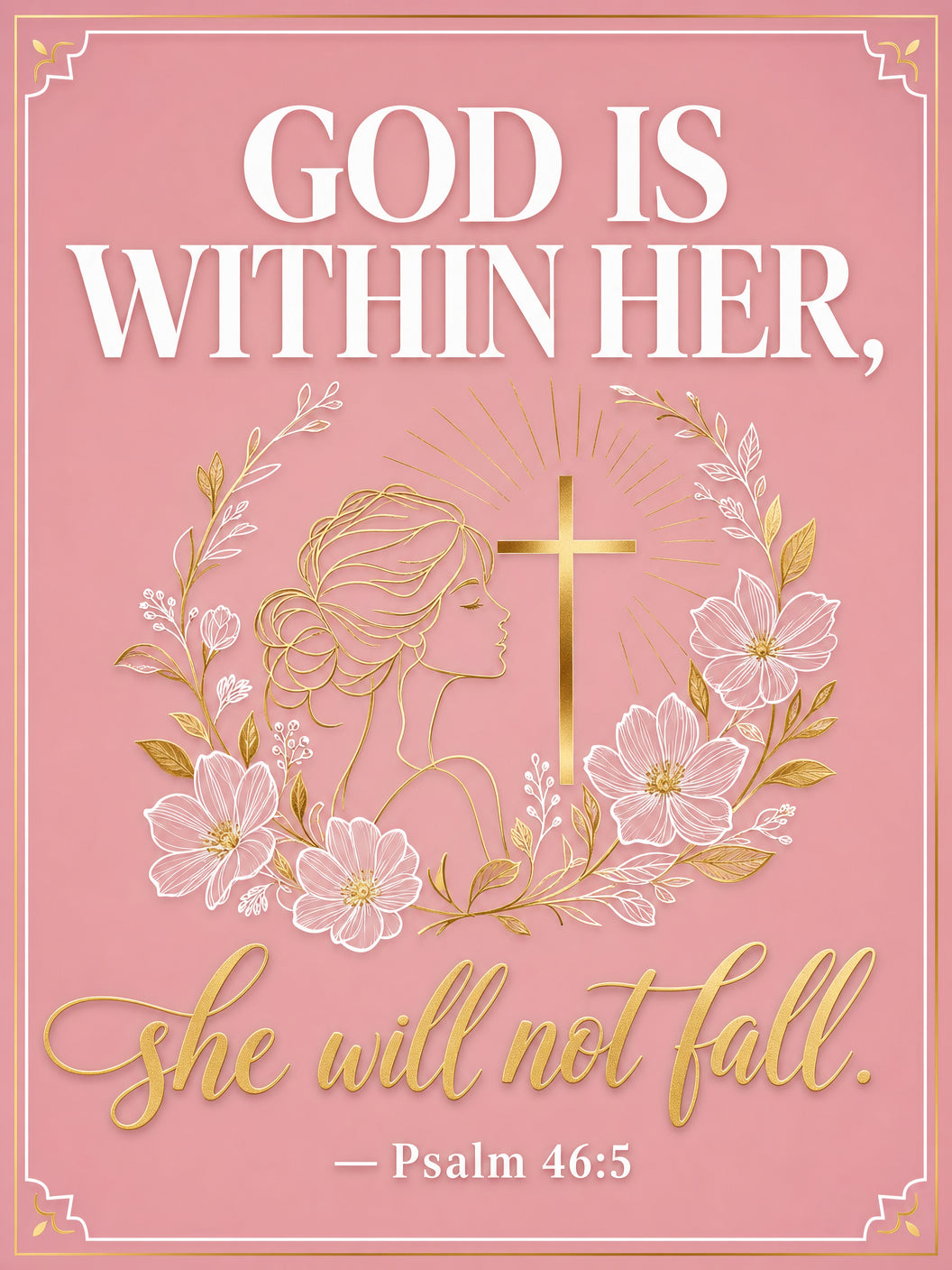 Psalm 46:10 — Be Still (Version C) — Garden Flag