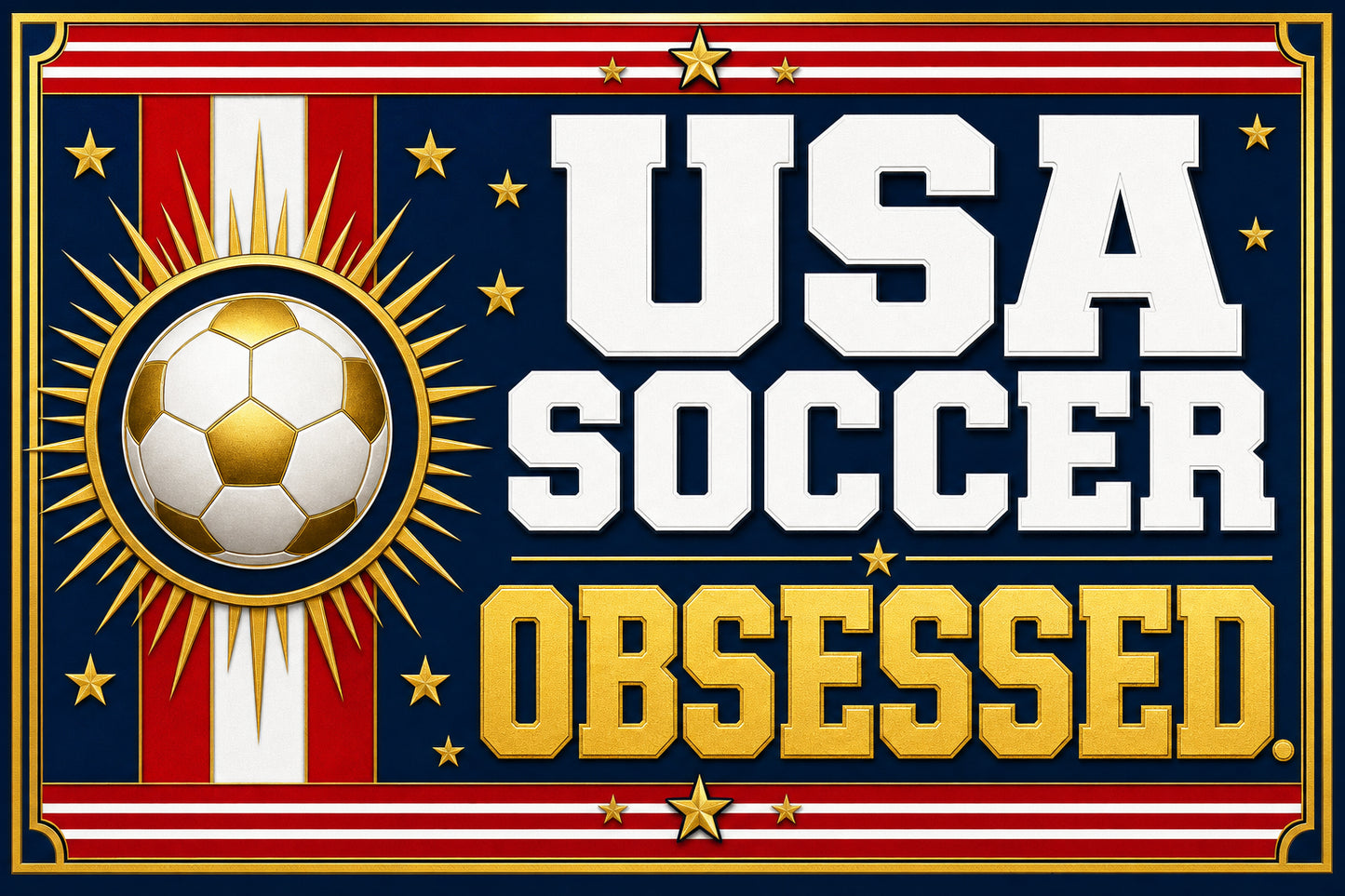 Soccer Obsessed — Garden Flag