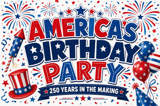 America's Birthday Party — 250 Years in the Making — 3x5 Pole Flag
