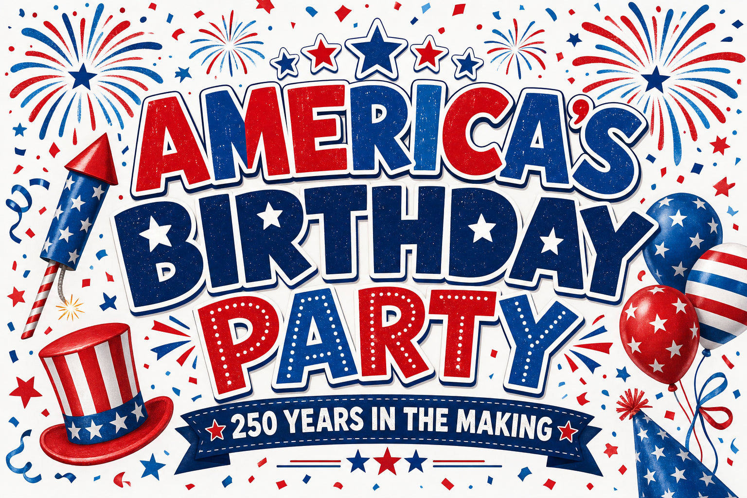 America's Birthday Party — 250 Years in the Making — House Flag
