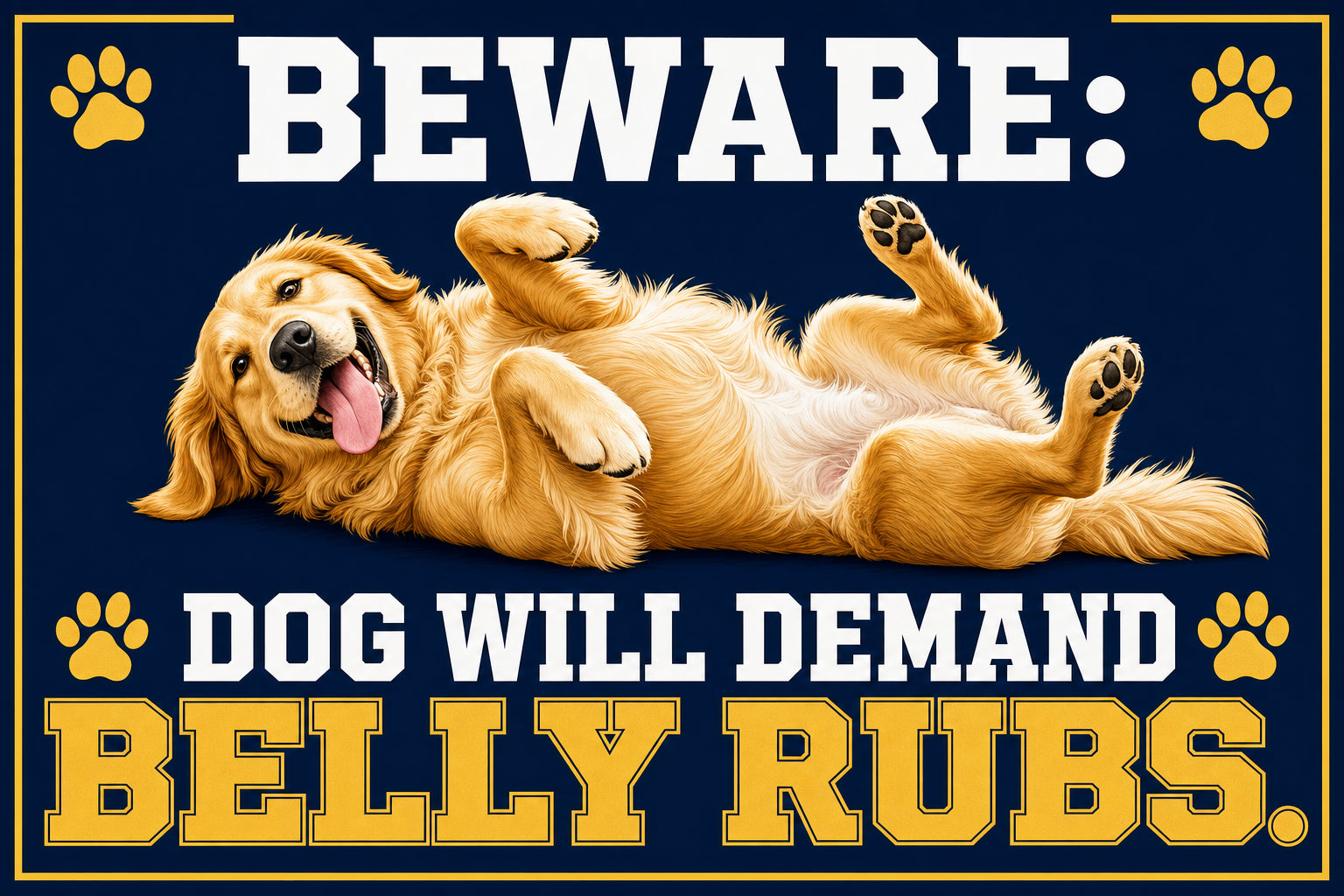 Belly Rubs & Tail Wags — Garden Flag