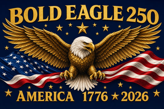 Bold Eagle 250 Garden Flag — America 1776-2026
