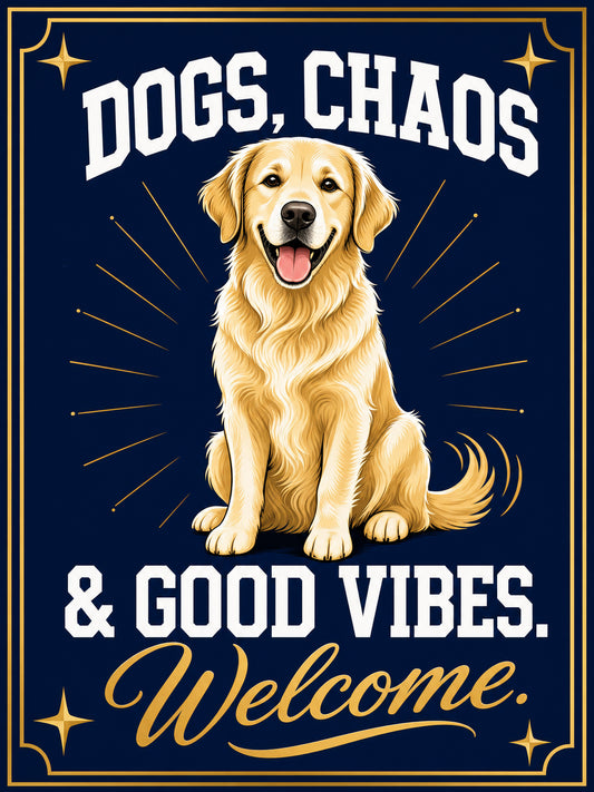 Dog Mom — Fur Baby Approved — 3x5 Pole Flag