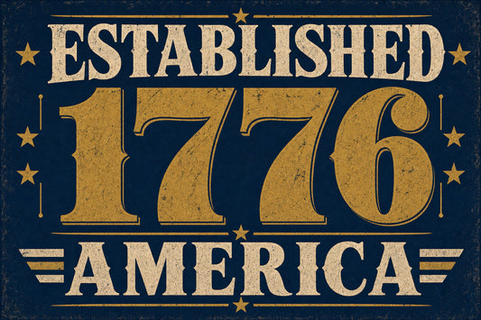 Established 1776 Garden Flag — Vintage Americana