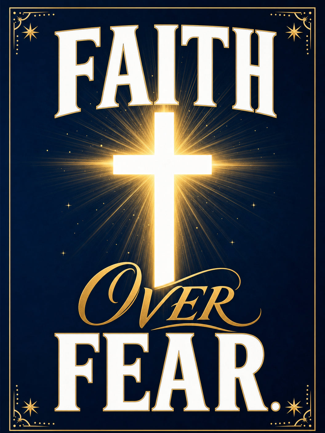 Faith Over Fear — Classic (Version A) — 3x5 Pole Flag