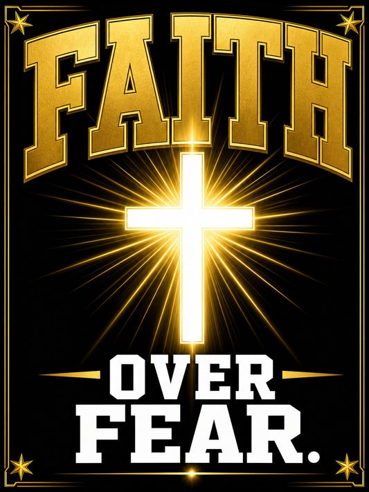 Faith Over Fear — Classic (Version C) — Garden Flag
