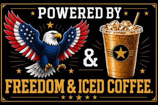 Freedom Coffee — Patriotic Coffee Lover — House Flag