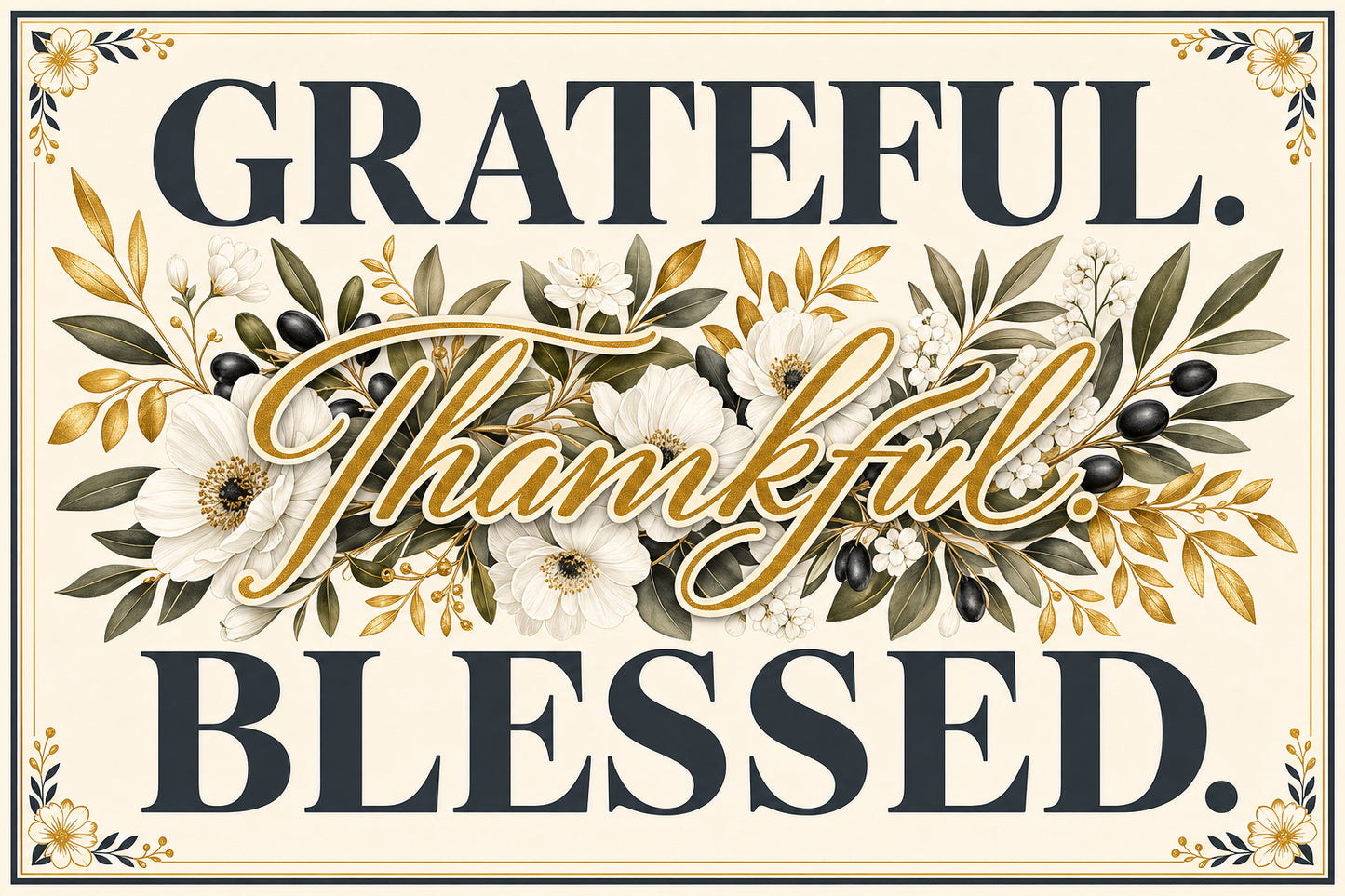 Grateful & Blessed — House Flag