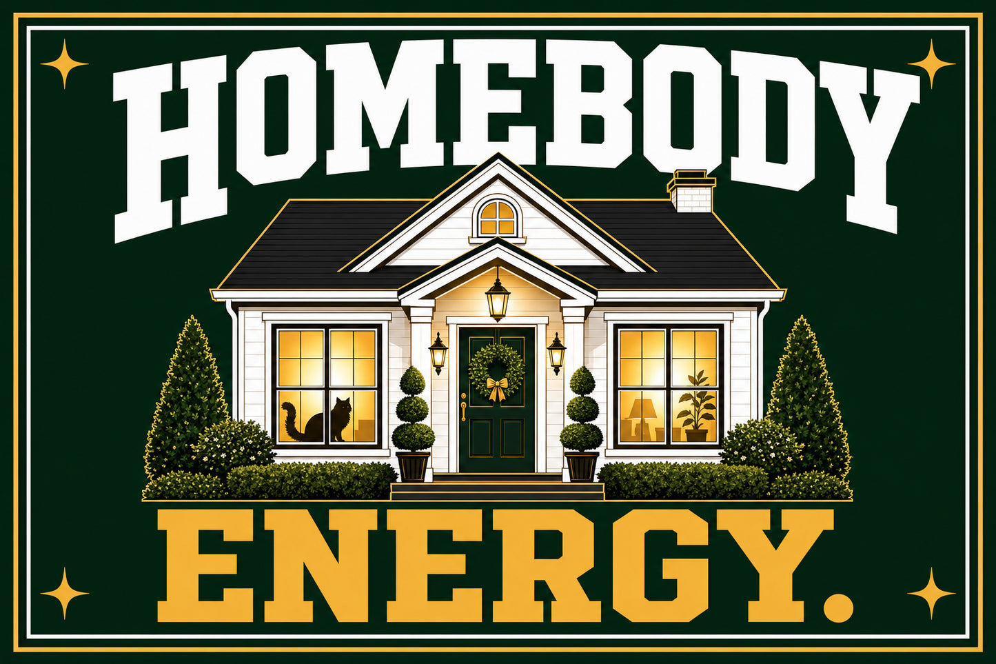 Homebody (Green) — Garden Flag
