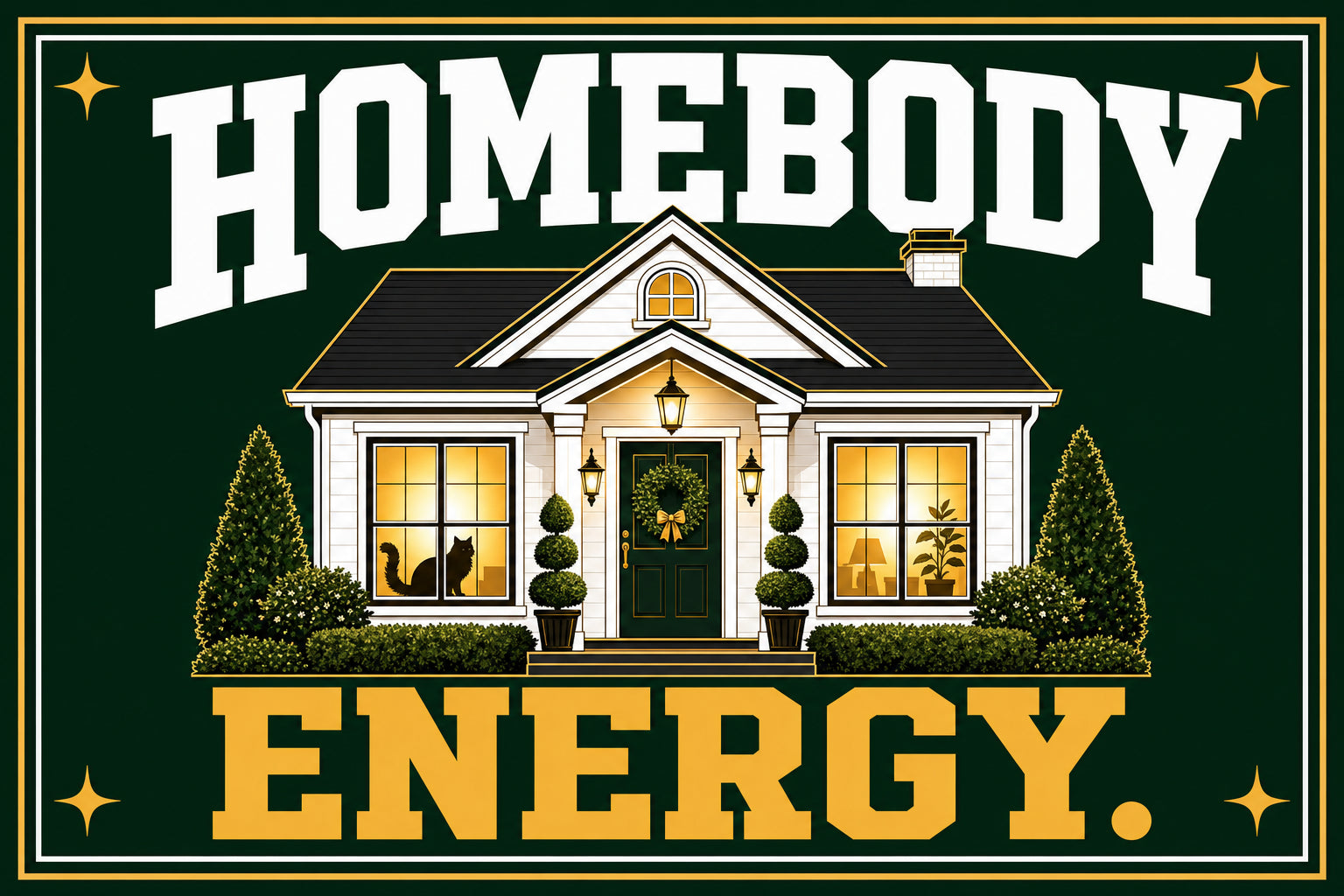 Homebody (Green) — Garden Flag
