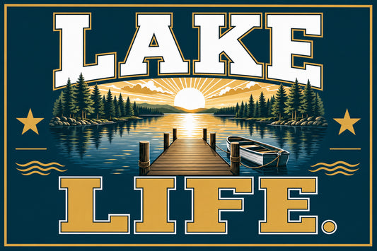 Lake Life (Teal) — House Flag