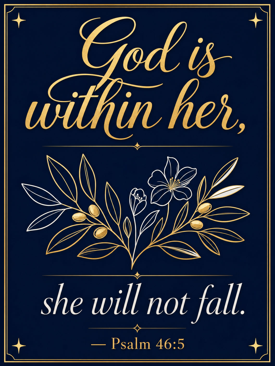 Psalm 46:10 — Be Still and Know — House Flag