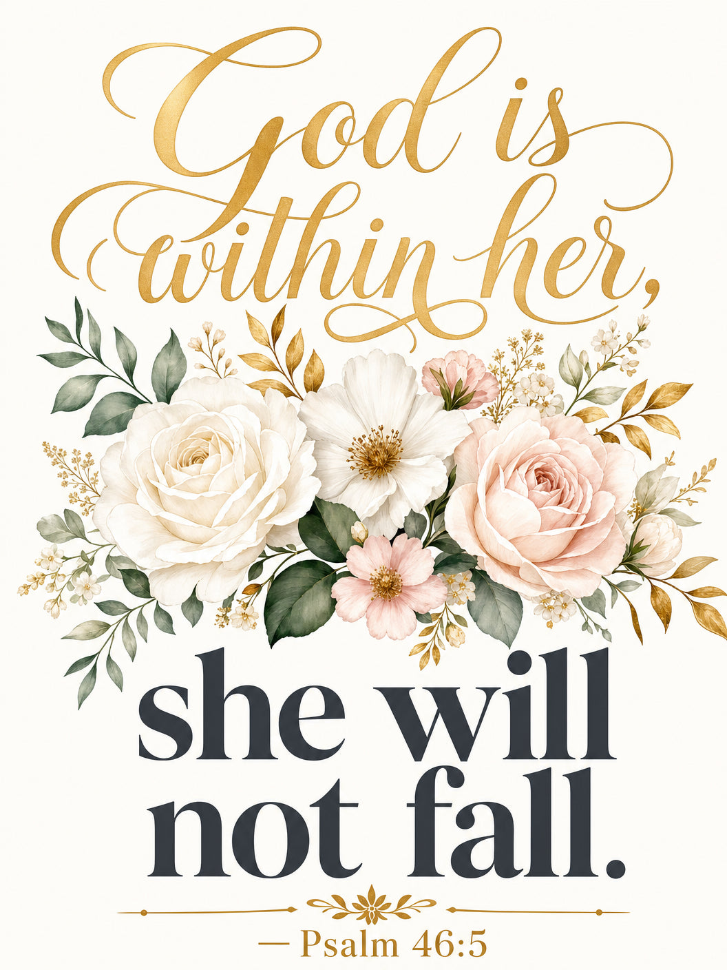 Psalm 46:10 — Be Still (Version B) — 3x5 Pole Flag