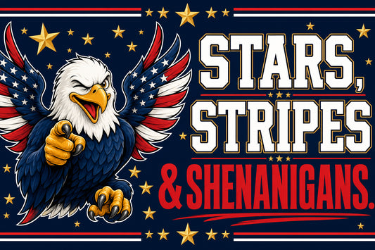 Stars Stripes & Sass (Version A) — 3x5 Pole Flag
