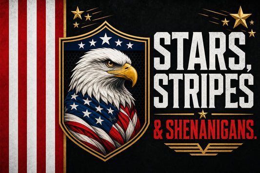 Stars Stripes & Sass (Version C) — House Flag