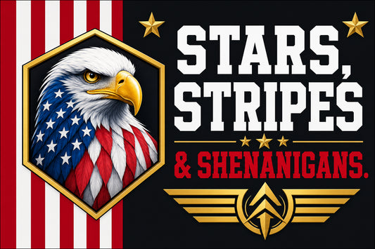 Stars Stripes & Sass V2 (Version C) — 3x5 Pole Flag