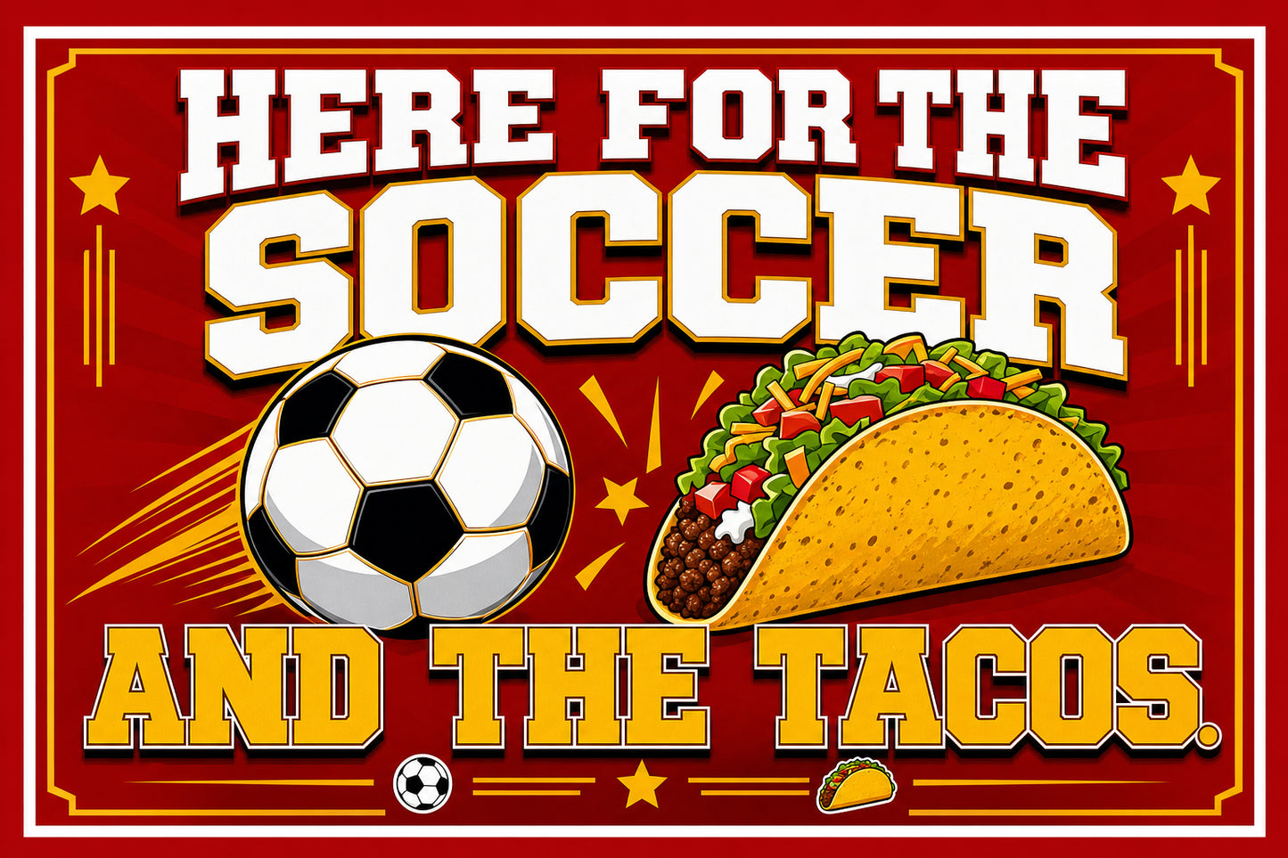 Tacos & Sunshine — 3x5 Pole Flag