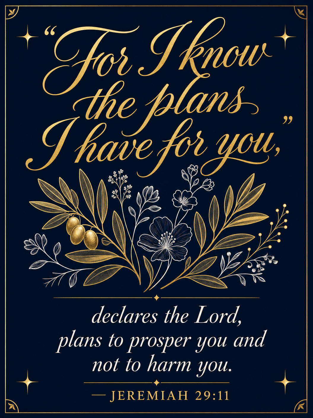 Jeremiah 29:11 — Plans to Prosper You — 3x5 Pole Flag