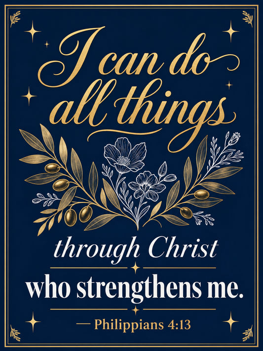Philippians 4:13 — I Can Do All Things — Garden Flag