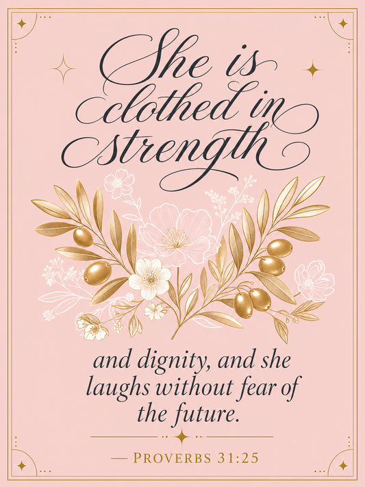 Proverbs 31 — Virtuous Woman (Blush) — Garden Flag