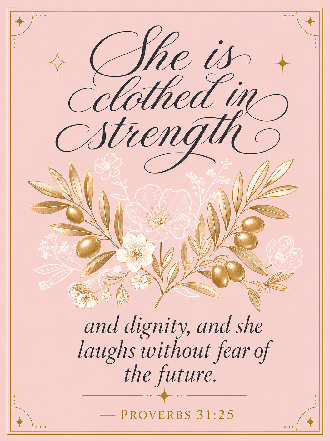 Proverbs 31 — Virtuous Woman (Blush) — House Flag