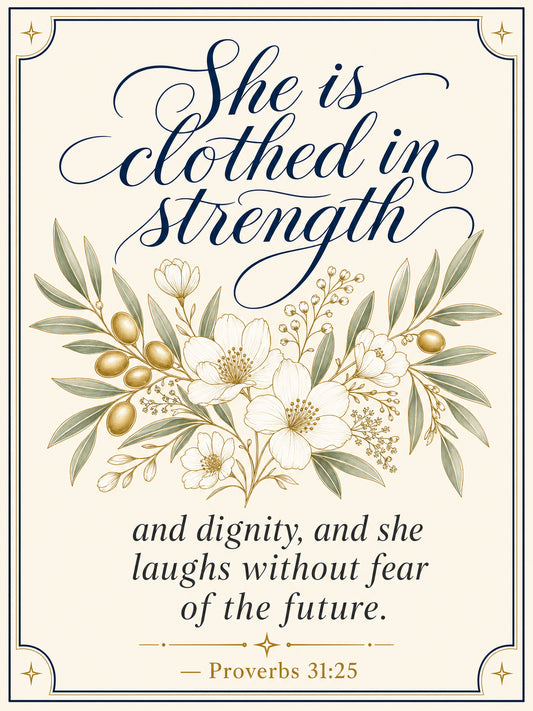 Proverbs 31 — Virtuous Woman (Cream) — House Flag