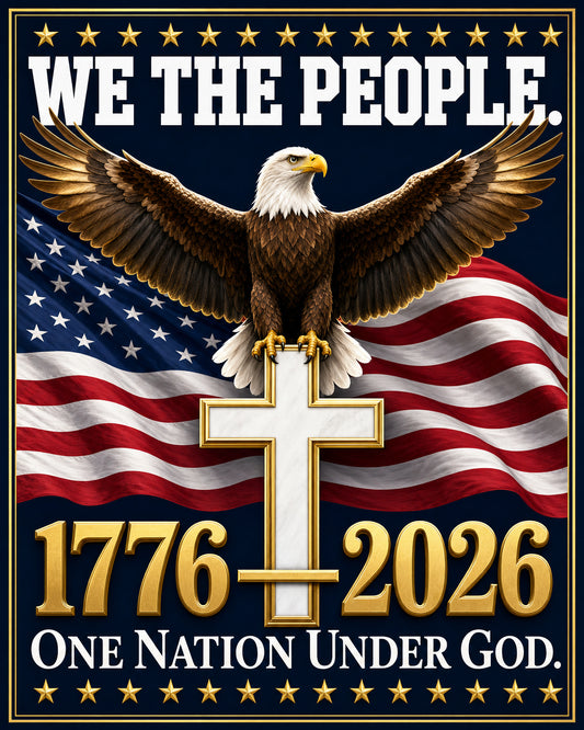 We the People 1776-2026 Garden Flag - America 250th Anniversary