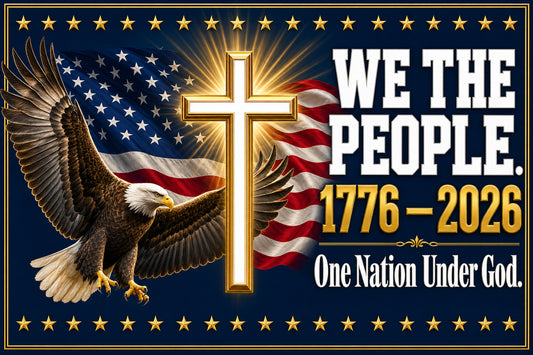 We the People 1776-2026 House Flag - America 250th Anniversary