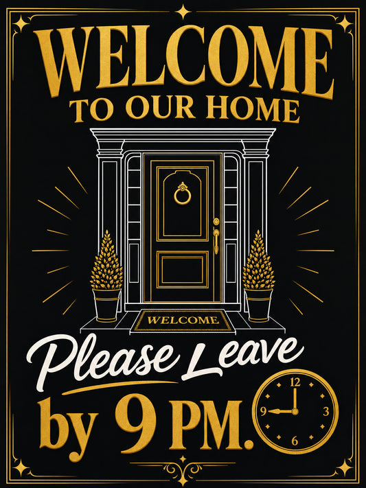 Welcome — It's 9pm Somewhere (Version C) — 3x5 Pole Flag